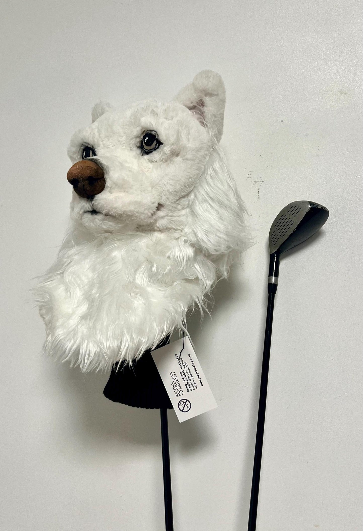 Custom dog Portrait Golf Club Headcover-Samoyed, Golf Gift for Dad