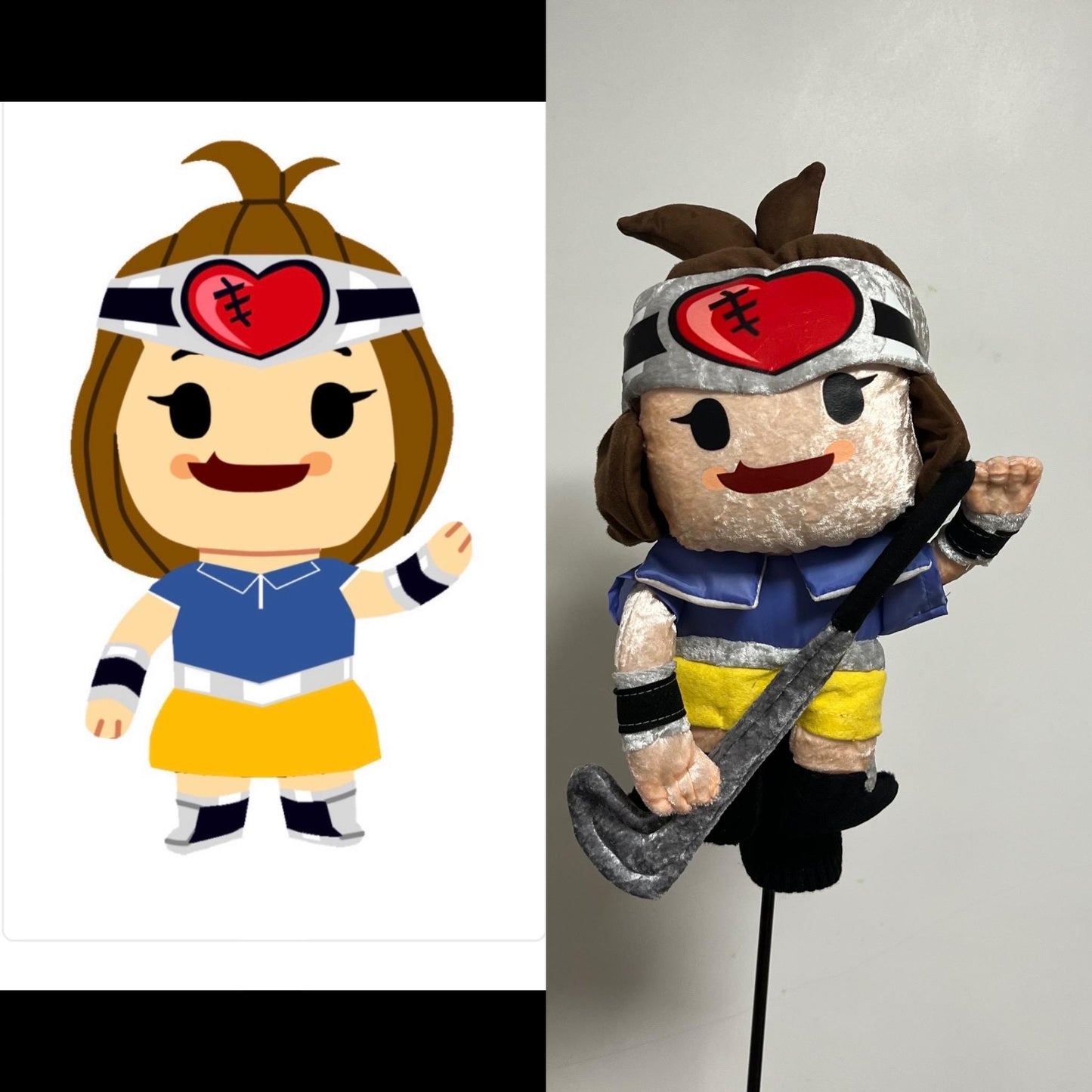 Custom Sports Mascot Golf Club Headcover, Handcrafted American Sports Gift