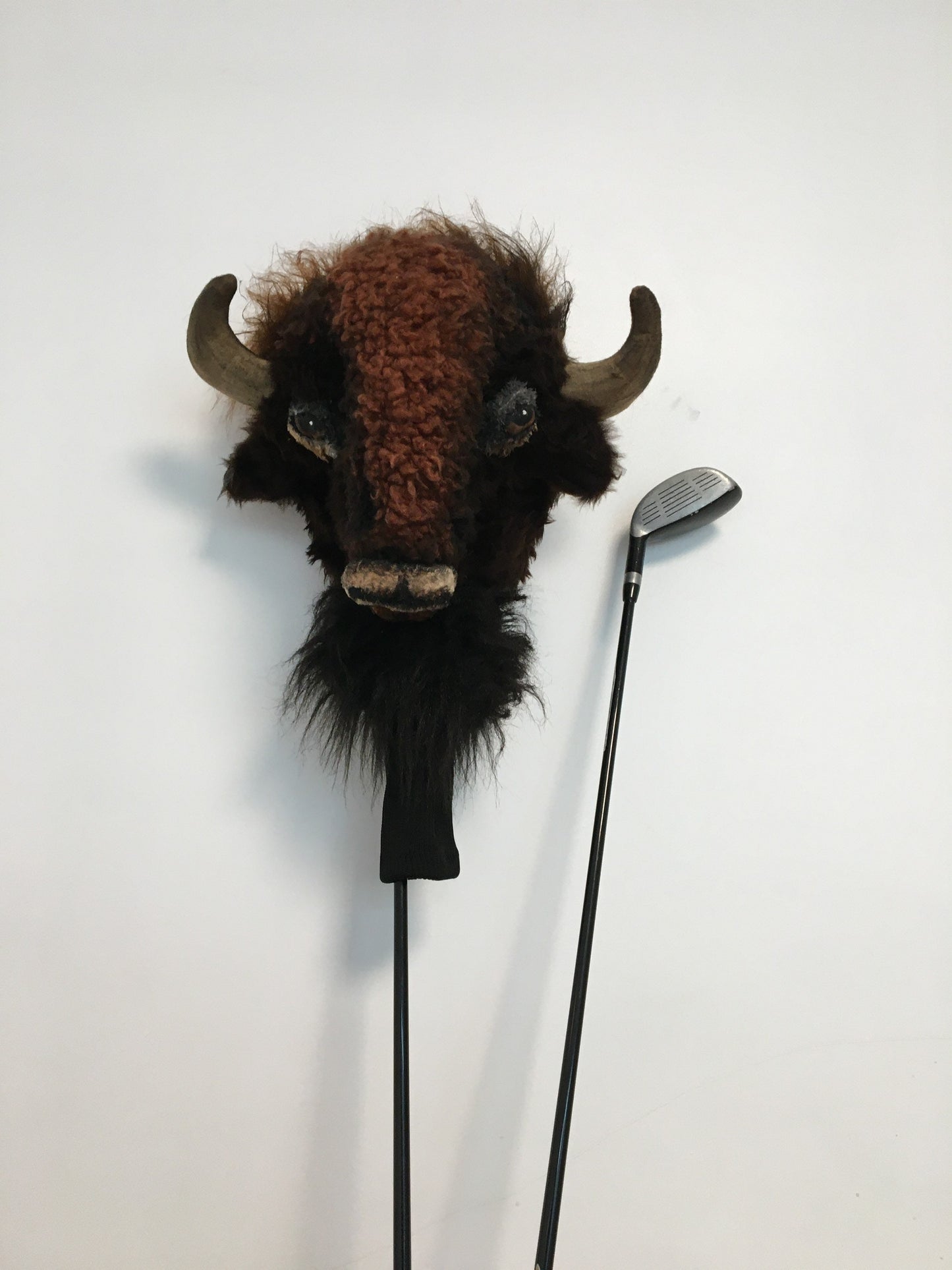 Buffalo, Bison GOLF club headcover-Handcrafted driver cover for Golfer