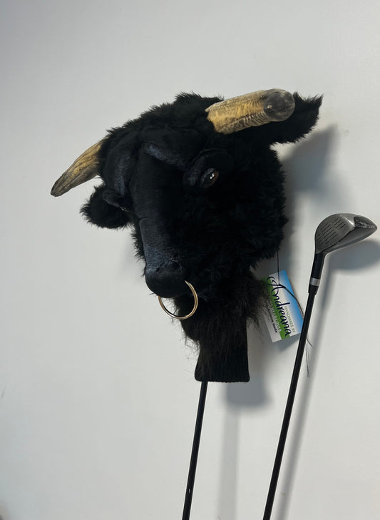 Handcrafted Bull Golf Headcover - Made-to-Order, Driver Cover – Unique Golf Gift