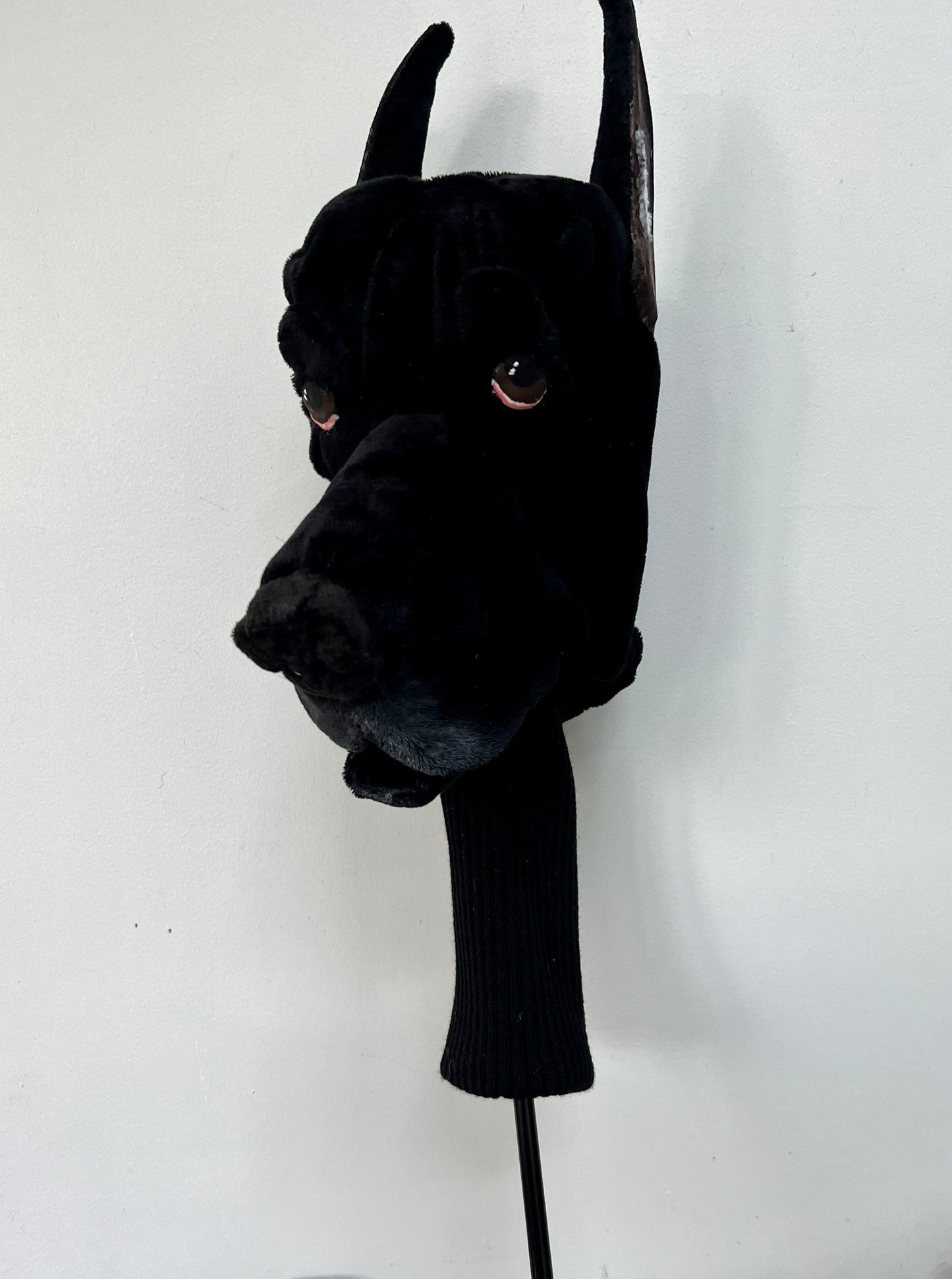 Custom Great Dane Golf Club Headcover, Handcrafted Dog Portrait Driver Cover