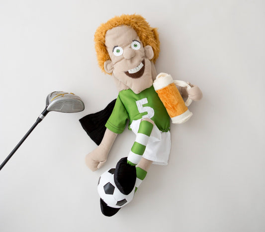 Golf club headcover - Custom made body portrait- Fathers DAY  GOLF  gift