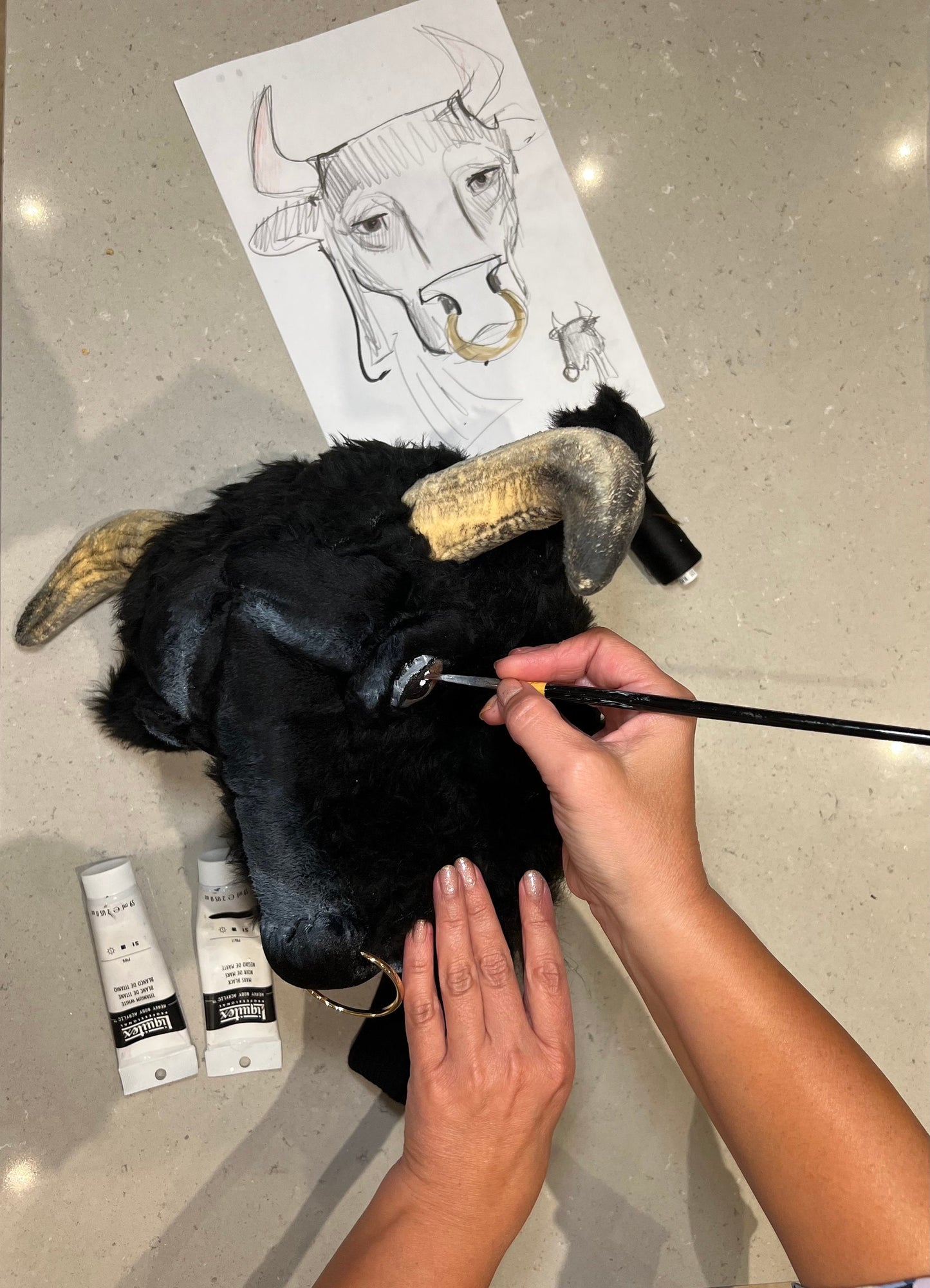 Handcrafted Bull Golf Headcover - Made-to-Order, Driver Cover – Unique Golf Gift