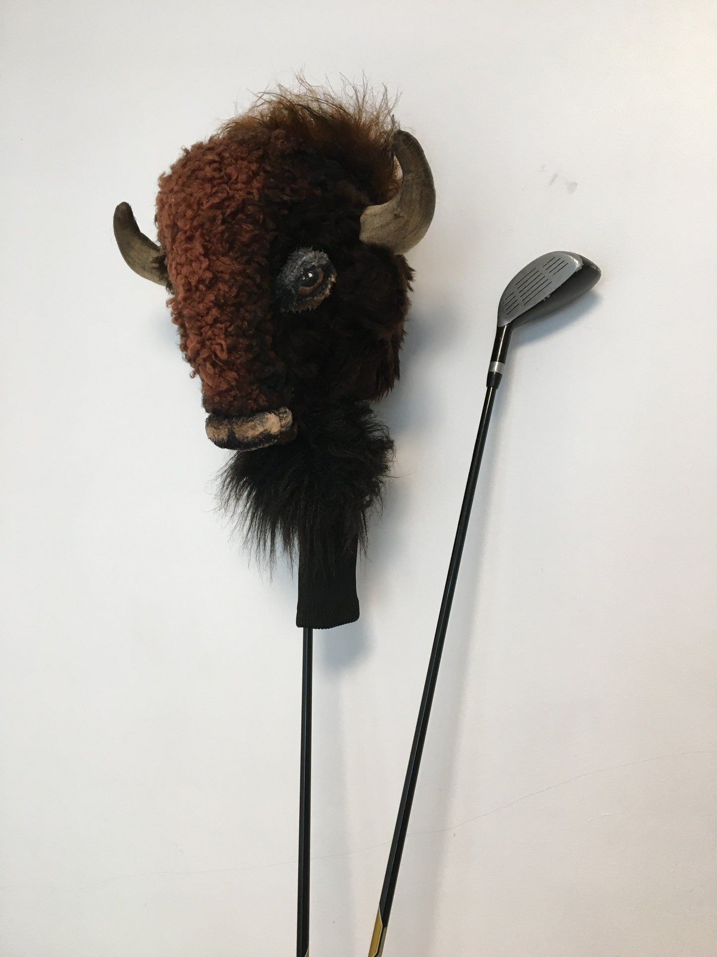 Buffalo, Bison GOLF club headcover-Handcrafted driver cover for Golfer
