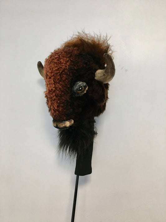 Buffalo, Bison GOLF club headcover-Handcrafted driver cover for Golfer