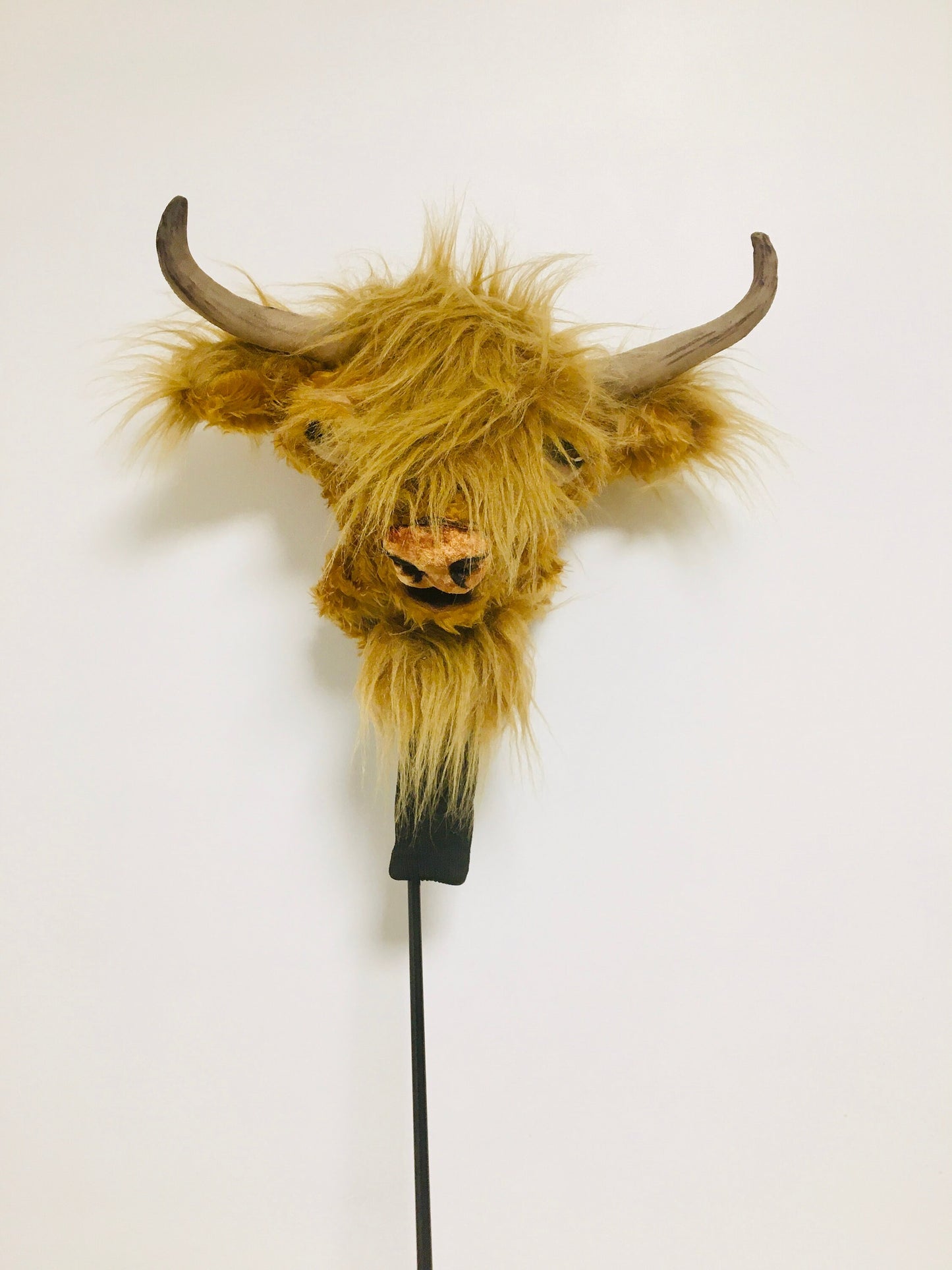 Handcrafted Highland Cow Golf Headcover –  Realistic , Made-to-Order Golf Gif