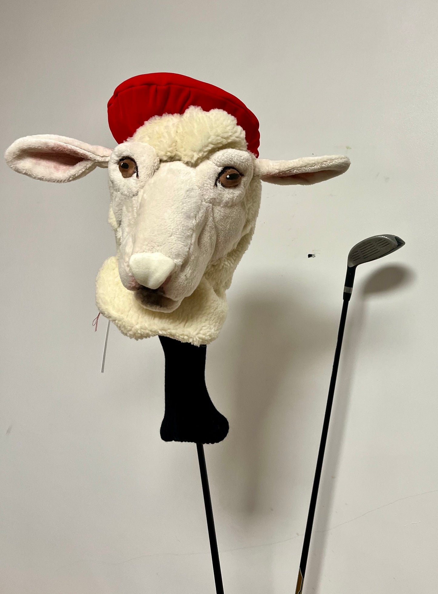 Sheep Golf Club Headcover , Handmade Lamb Driver Cover, Unique Golf Gift for Men- Novelty Golf Headcover, Golf Puppets in a Bag