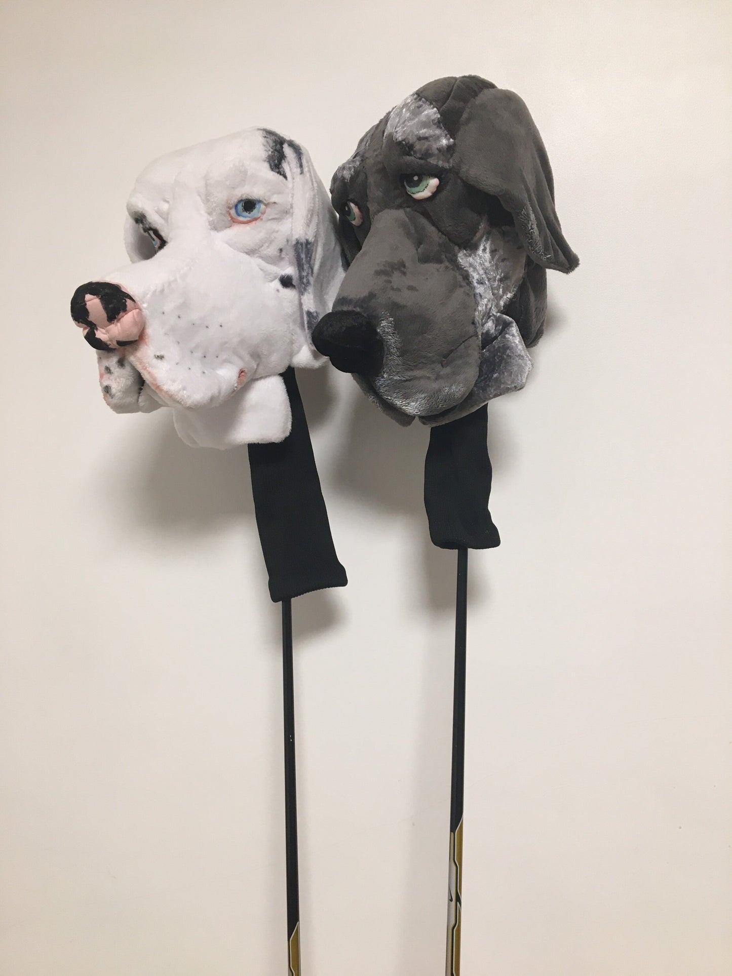 Custom Great Dane Golf Club Headcover, Handcrafted Dog Portrait Driver Cover