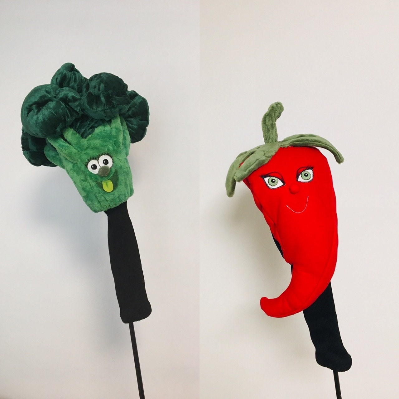Vegetable Golf Club Headcover – Broccoli, Pepper & Custom Designs