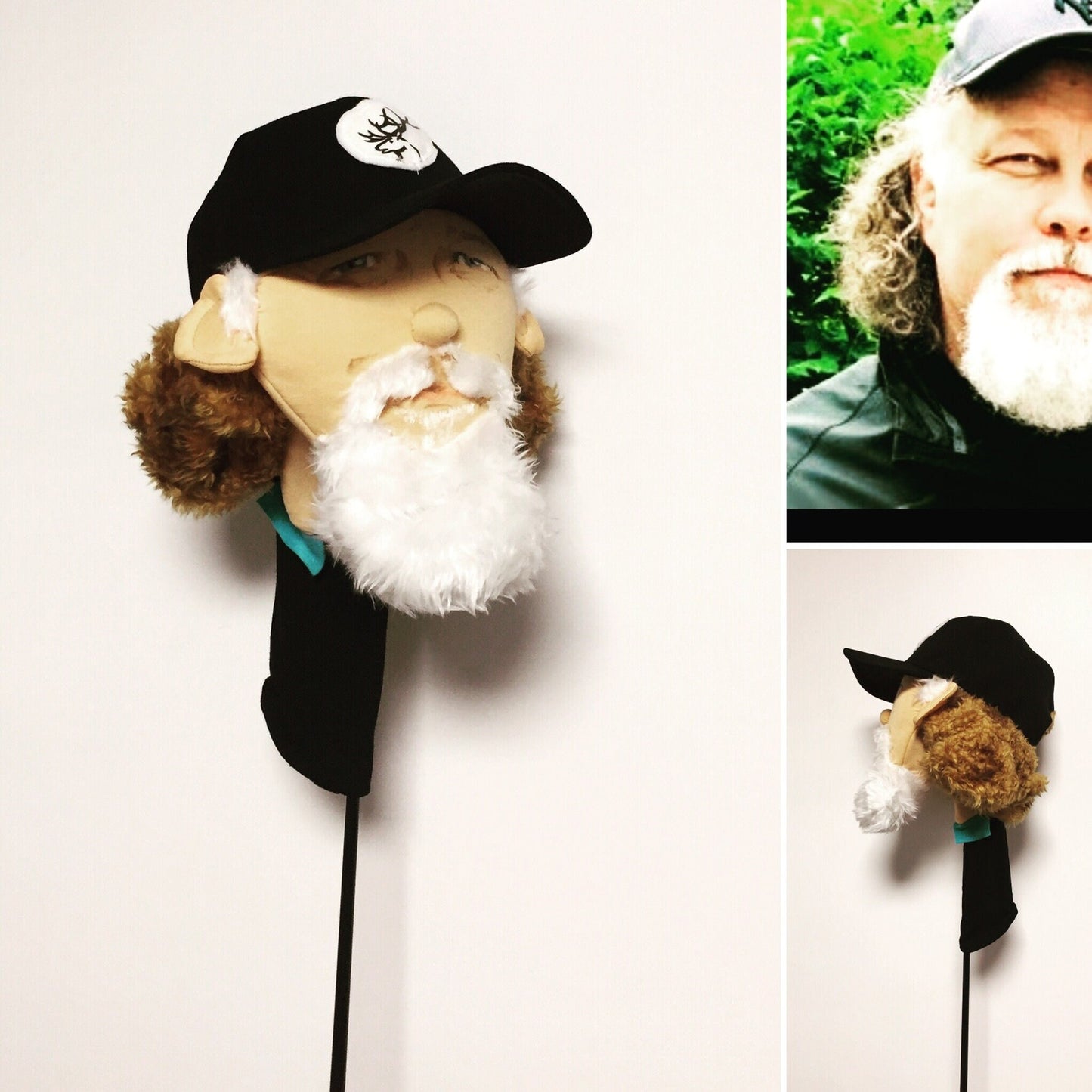 Custom Portrait Caricature Golf Club Headcover: Personalized Golfer Gift