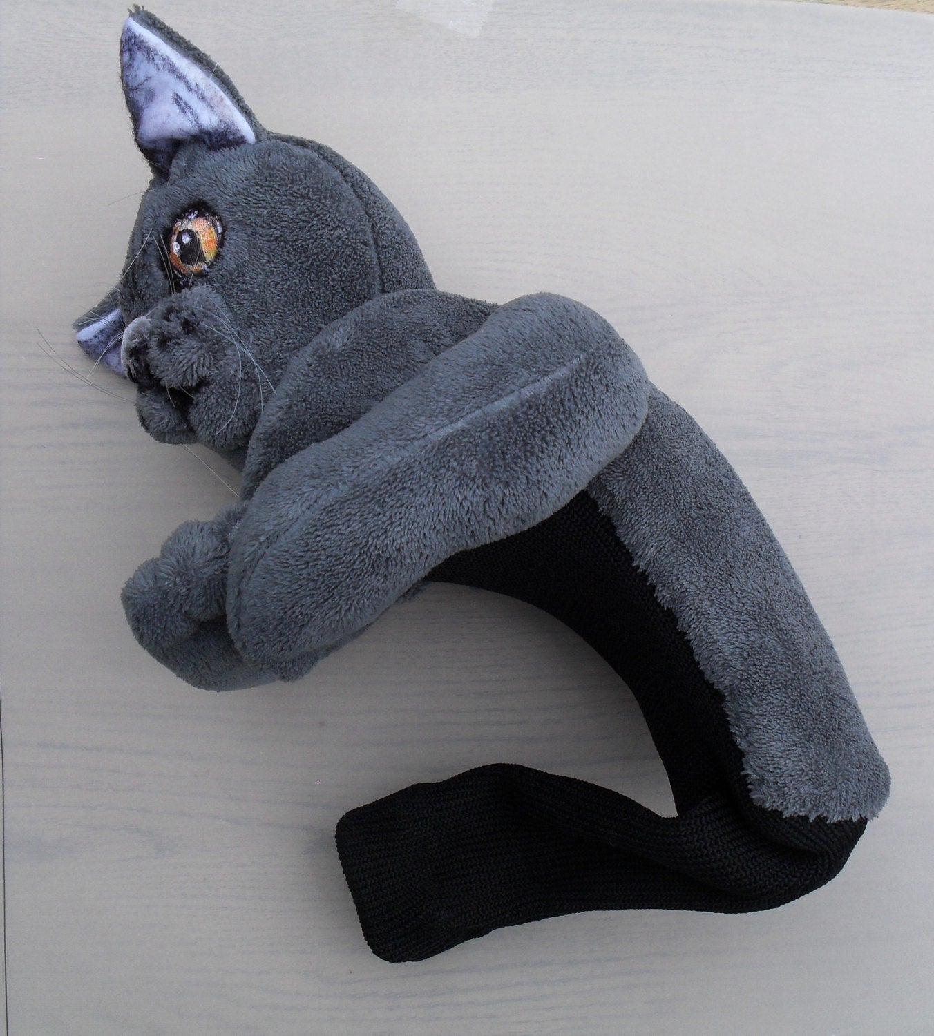 Custom British Shorthair Cat Golf Club Headcover- Handcrafted Pet Portrait Driver Cover