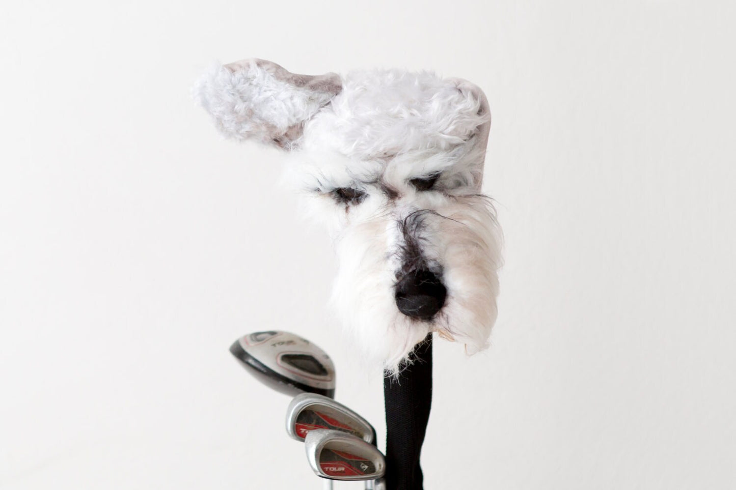 Schnauzer Golf club headcover ,Custom  DOG portrait   ,golfer gift