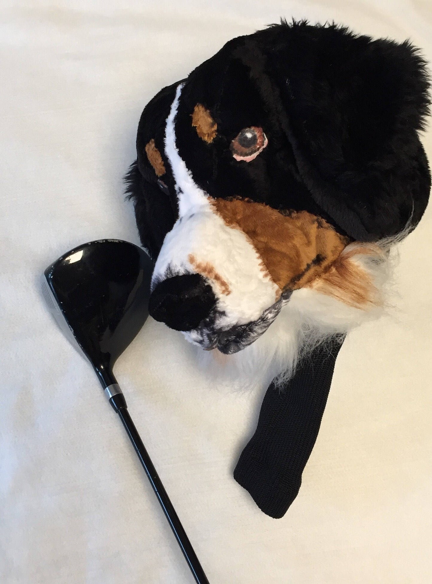 Custom Golf Club headcover , Bernese Mountain Dog Portrait