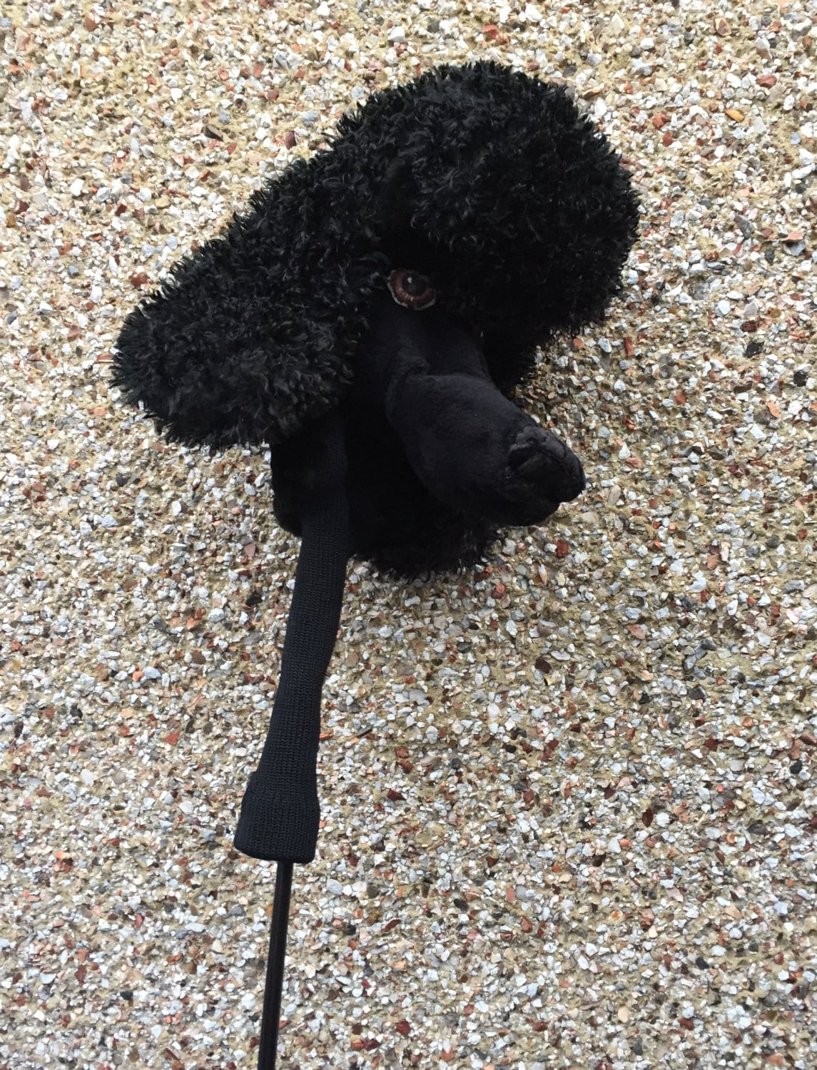 Custom Poodle Golf Club Headcover, Handcrafted Dog Portrait Driver Cover
