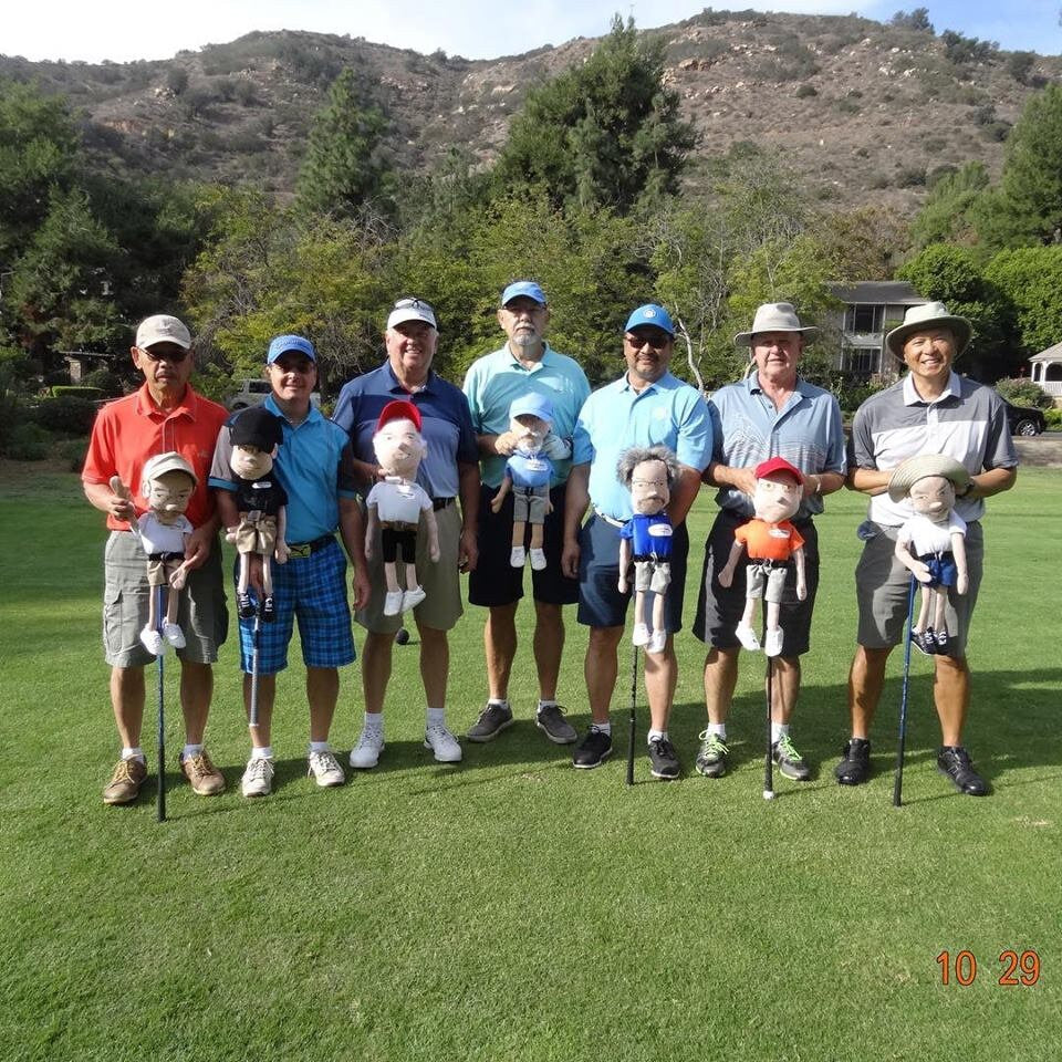 Golf club headcover - Custom made body portrait- Fathers DAY  GOLF  gift