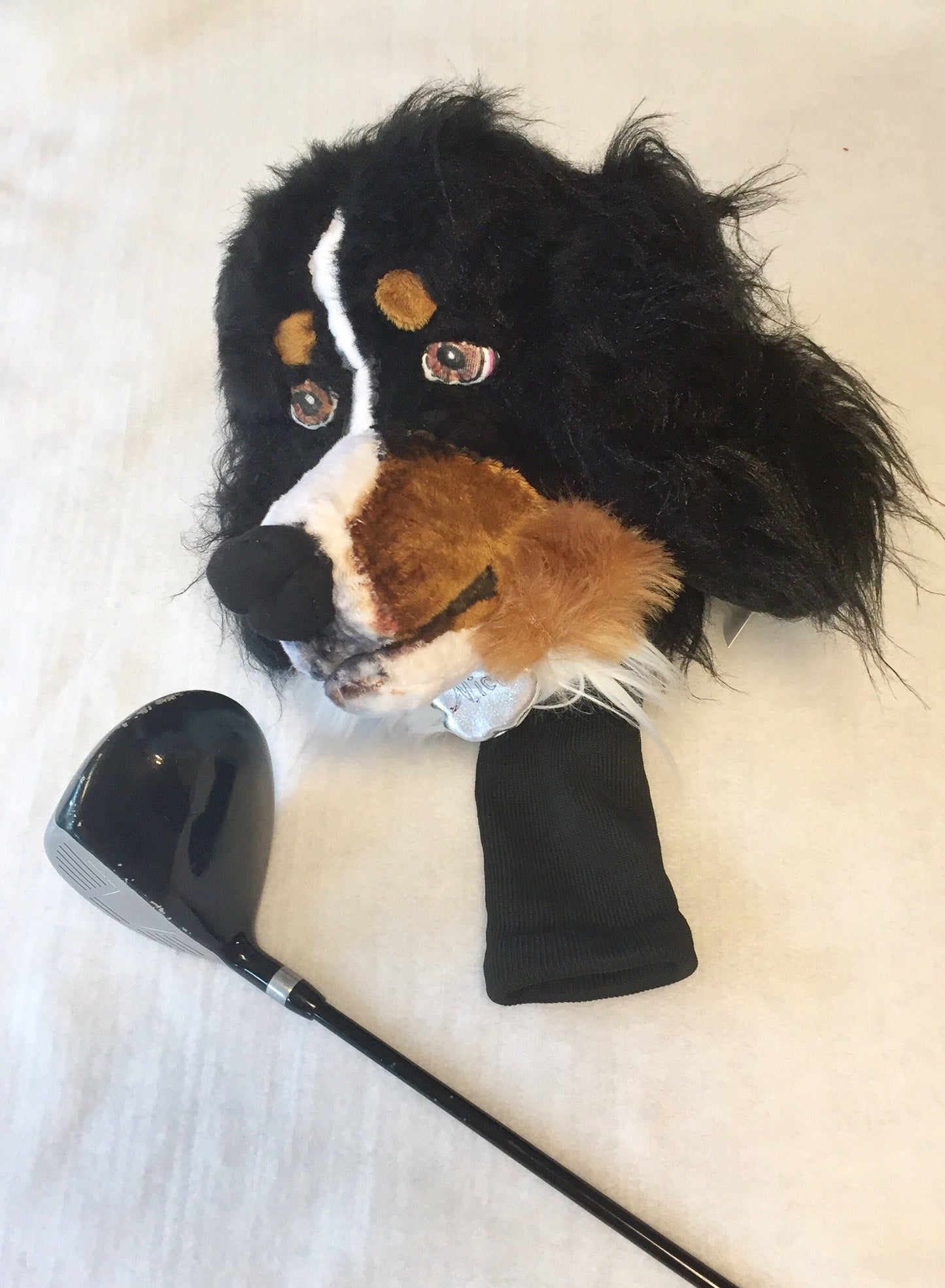 Custom Golf Club headcover , Bernese Mountain Dog Portrait
