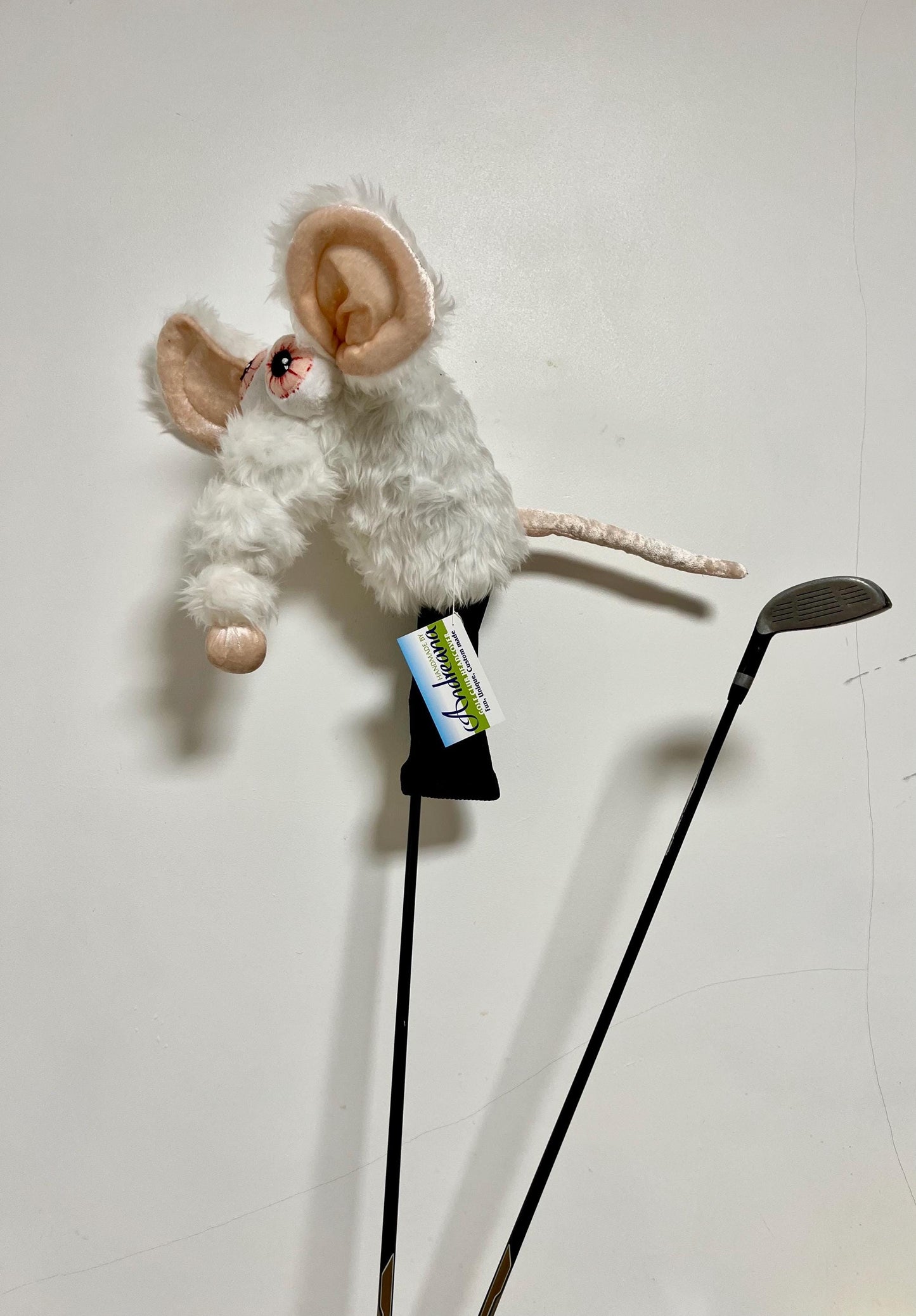 Rat Golf Headcover – Funny Mouse Golf Club Cover – Novelty Golfer Gift – Driver Head Cover