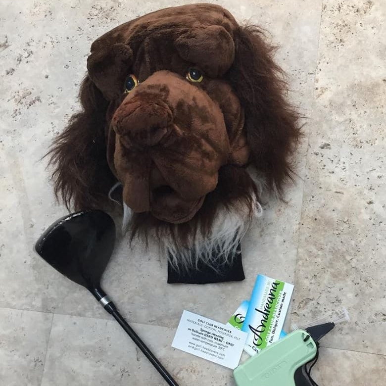 CUSTOM Newfoundland DOG PORTRAIT Golf club headcover , Personalised Golf GIft