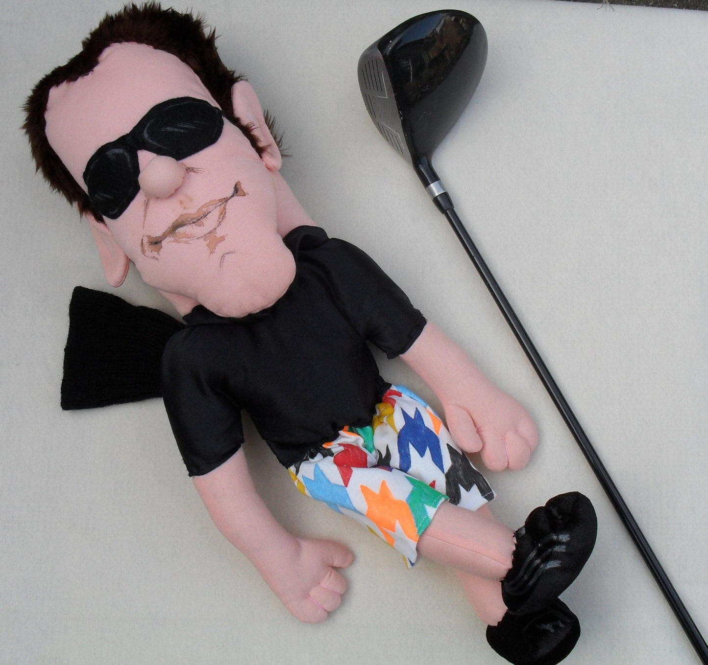 Golf club headcover - Custom made body portrait- Fathers DAY  GOLF  gift
