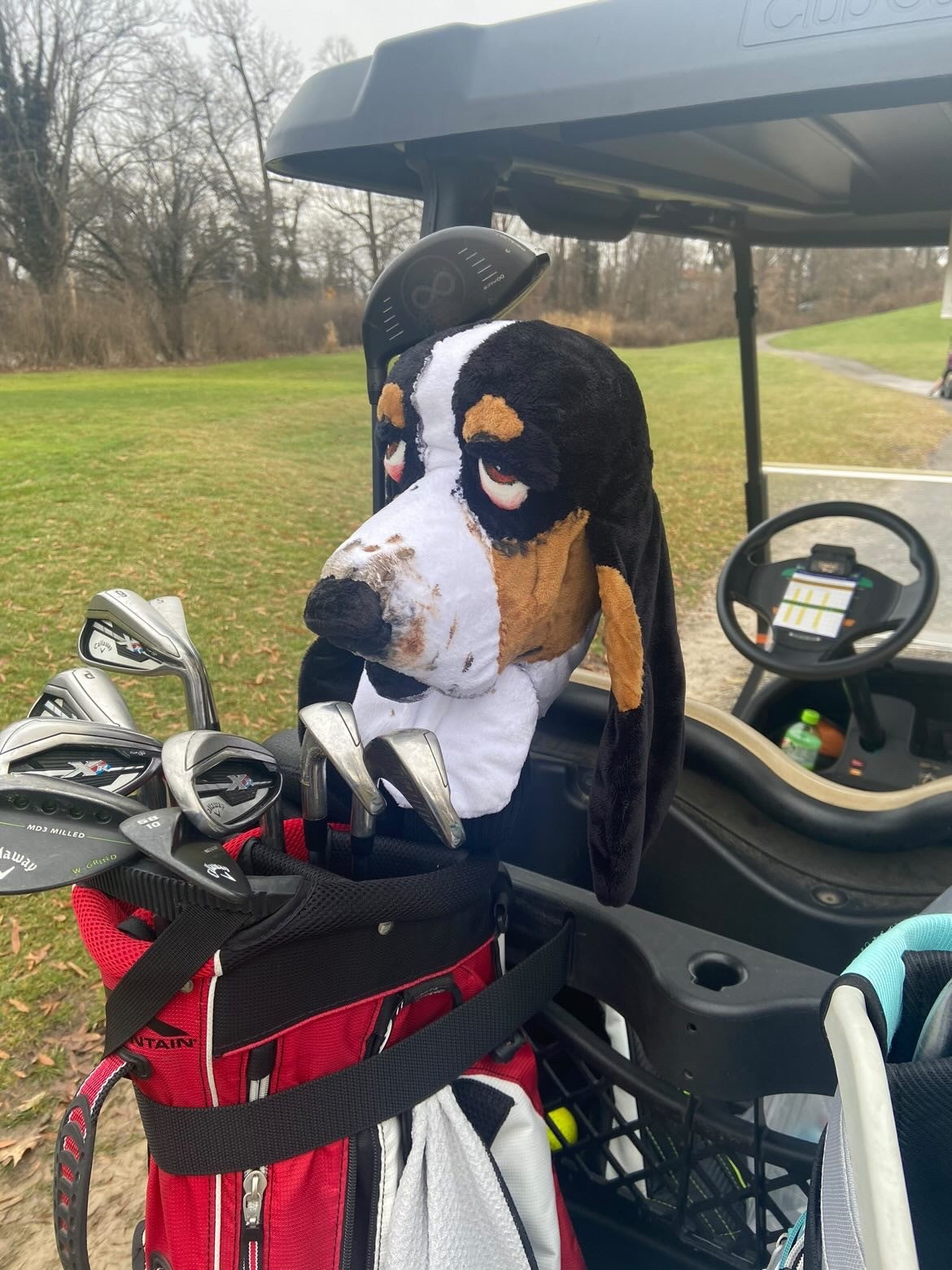 Custom Basset Hound Golf Headcover-Personalised Dog Father’s Day Golf Gift