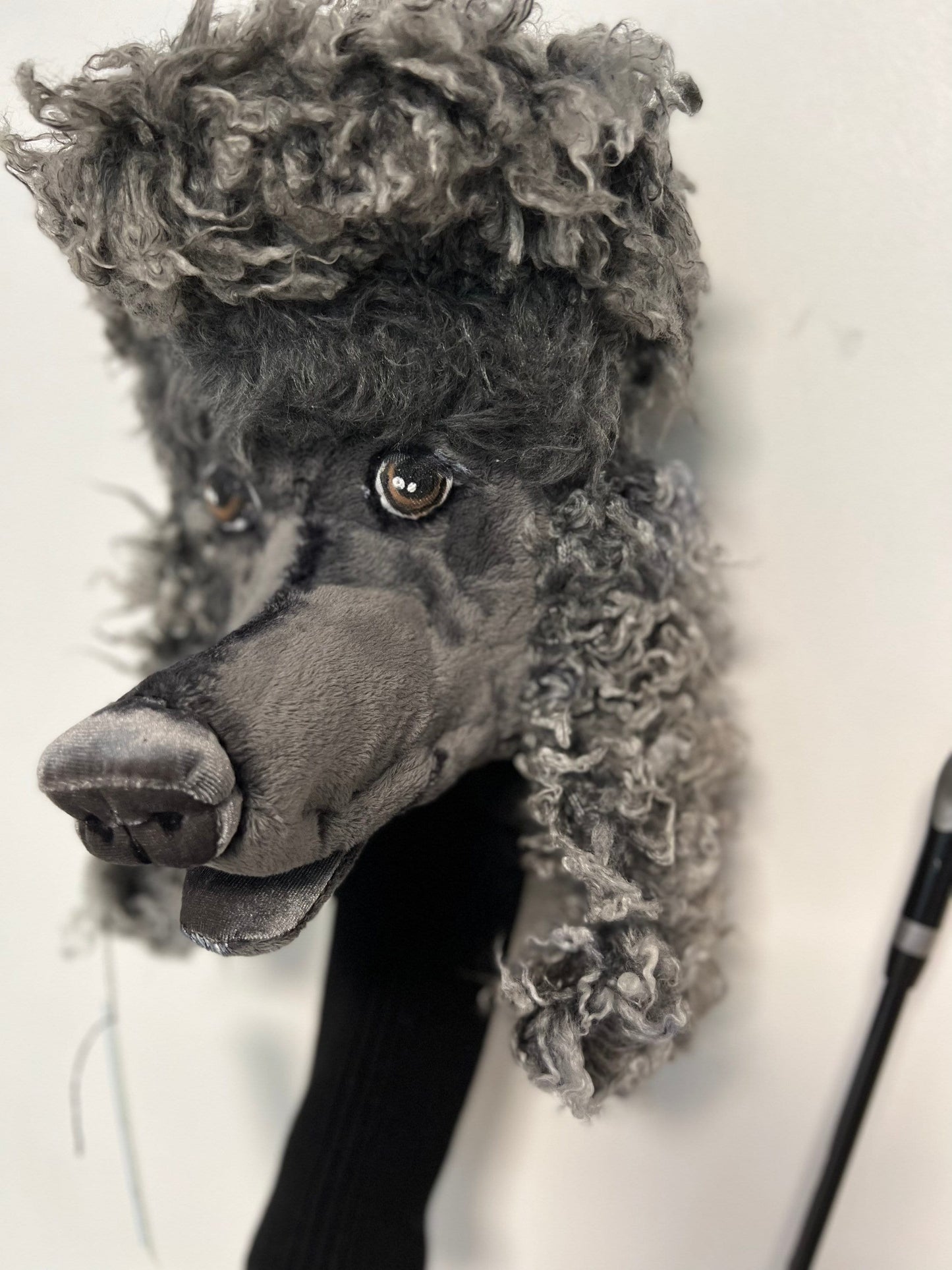 Custom Poodle Golf Club Headcover, Handcrafted Dog Portrait Driver Cover