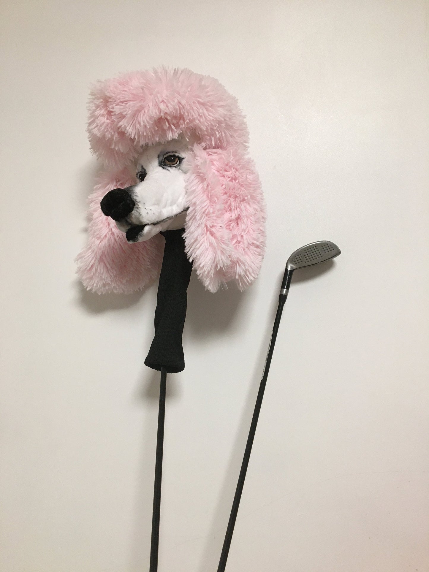 Custom Poodle Golf Club Headcover, Handcrafted Dog Portrait Driver Cover
