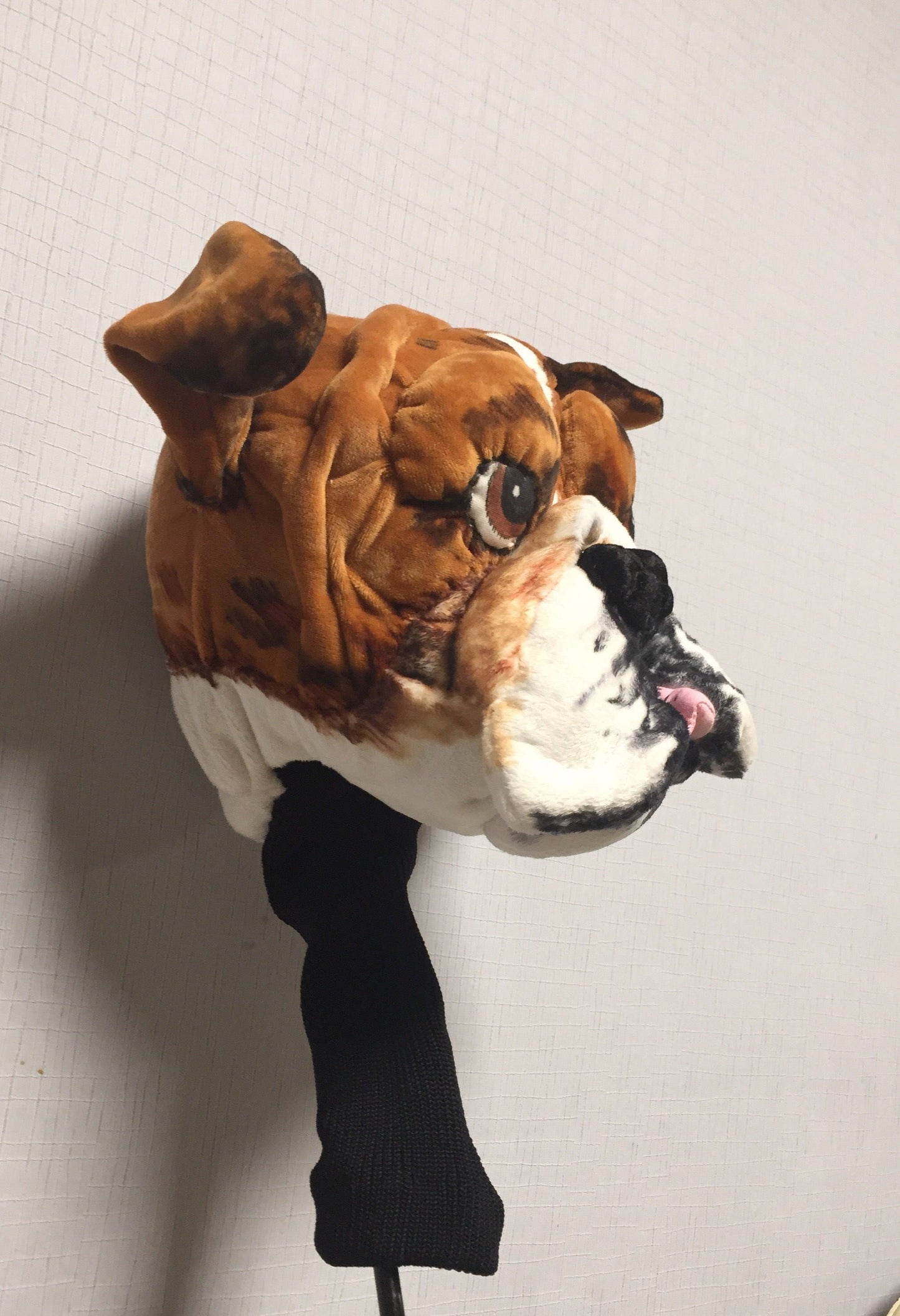 Custom Bulldog portrait Golf club headcover ,Personalised Dog Driver cover