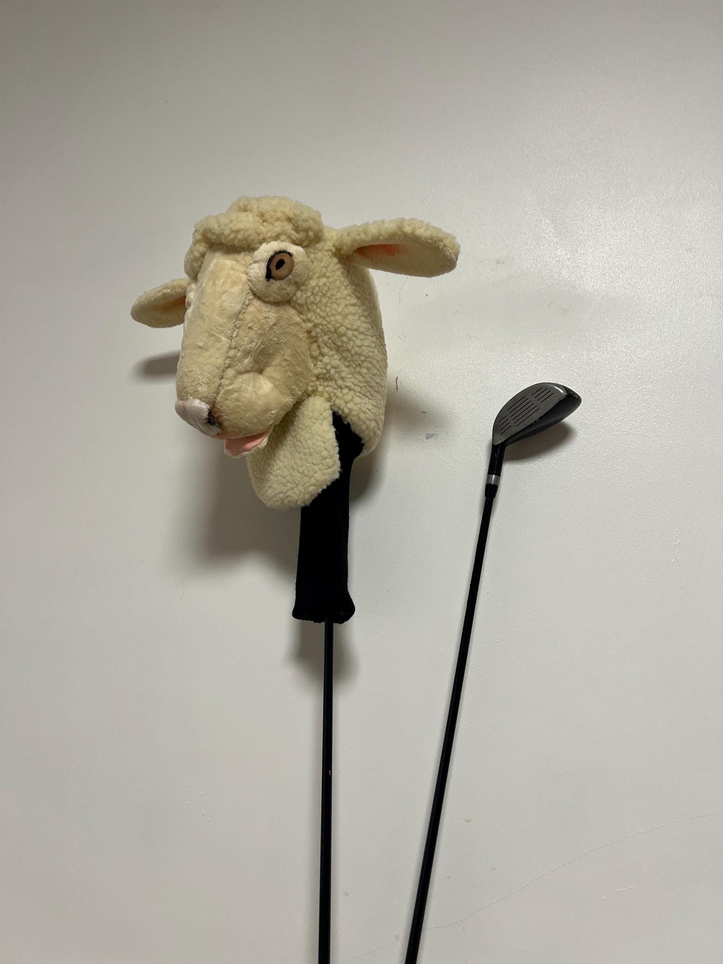 Sheep Golf Club Headcover , Handmade Lamb Driver Cover, Unique Golf Gift for Men- Novelty Golf Headcover, Golf Puppets in a Bag
