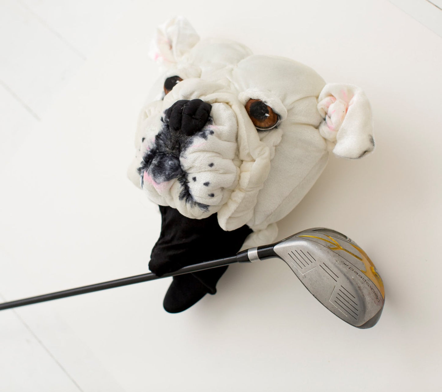 Custom Bulldog portrait Golf club headcover ,Personalised Dog Driver cover