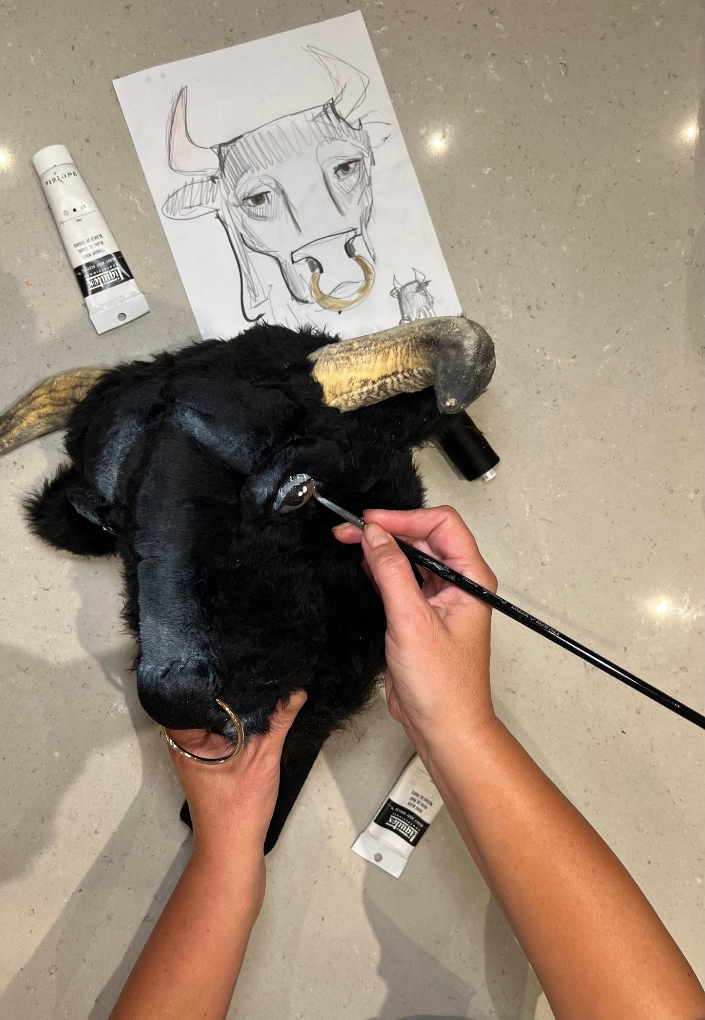 Handcrafted Bull Golf Headcover - Made-to-Order, Driver Cover – Unique Golf Gift